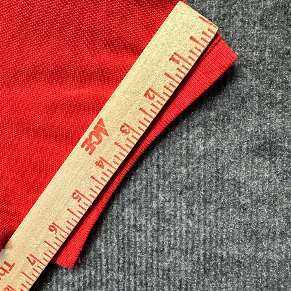 Polo Ralph Lauren Mens XL Classic Fit Red Short Sleeve Pique Polo Shirt Blue